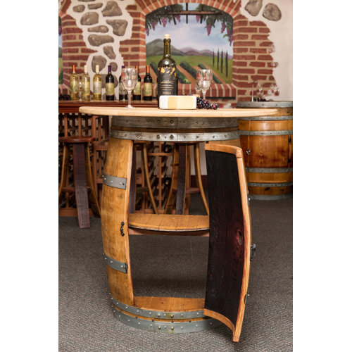 Napa East Collection Napa East 28" Barrel Bar with Wine Storage